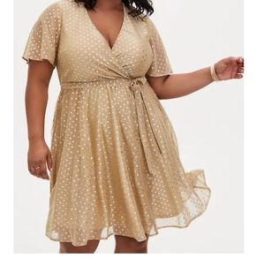 Gold torrid dress
